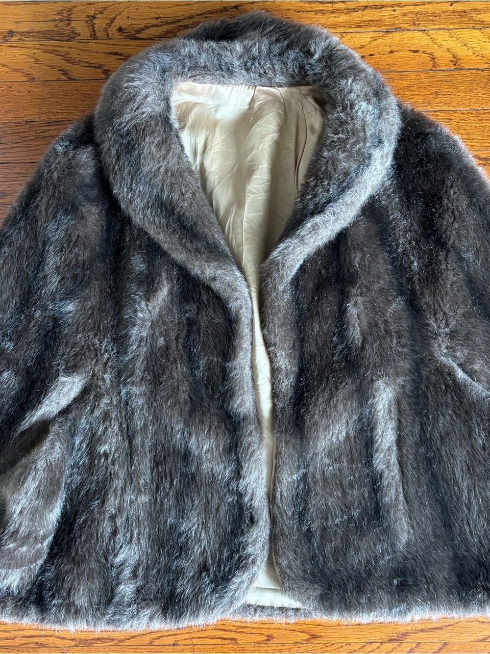 Women's Plush Faux Fur Teddy Jacket in Dark Brown